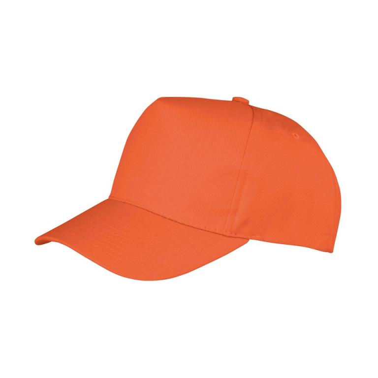 Boston 5-panel polycotton printer's cap Orange