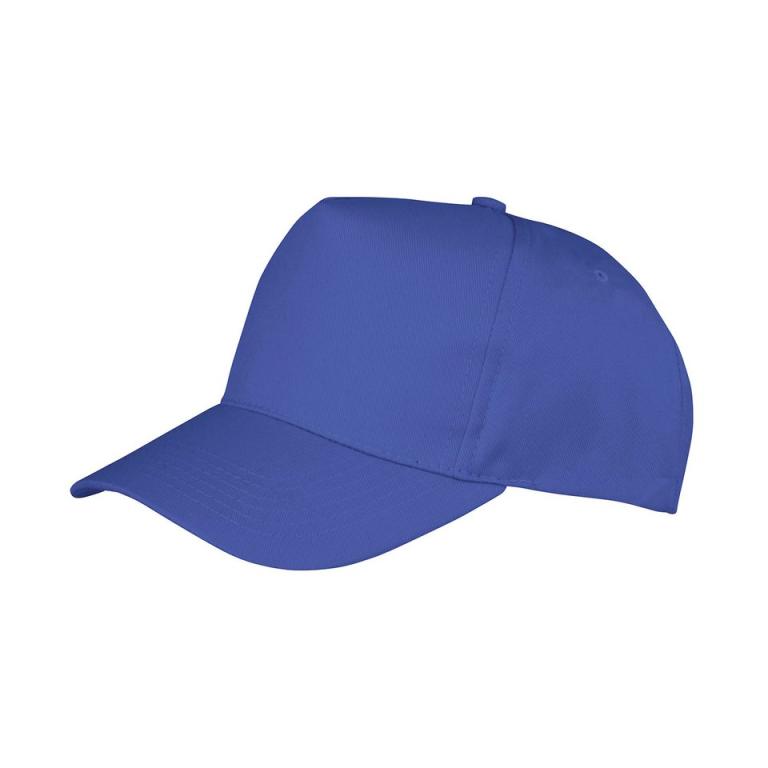 Boston 5-panel polycotton printer's cap Royal