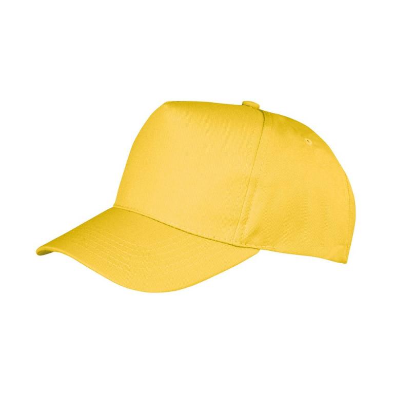 Boston 5-panel polycotton printer's cap Yellow