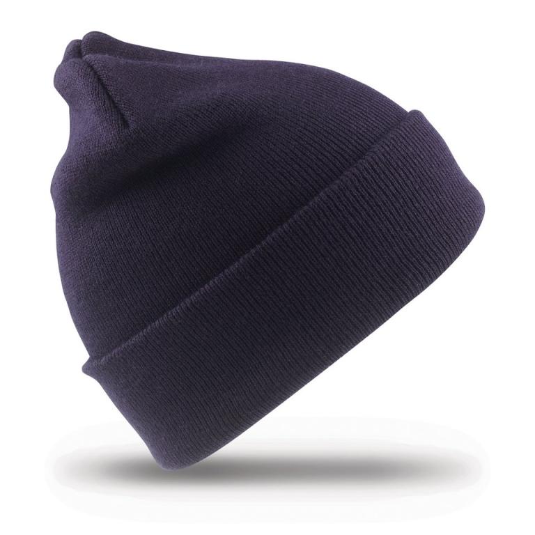 Recycled woolly ski hat Navy