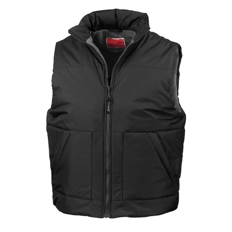 Fleece-lined bodywarmer Black