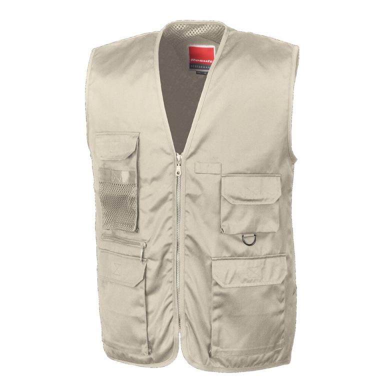 Adventure safari waistcoat Camel