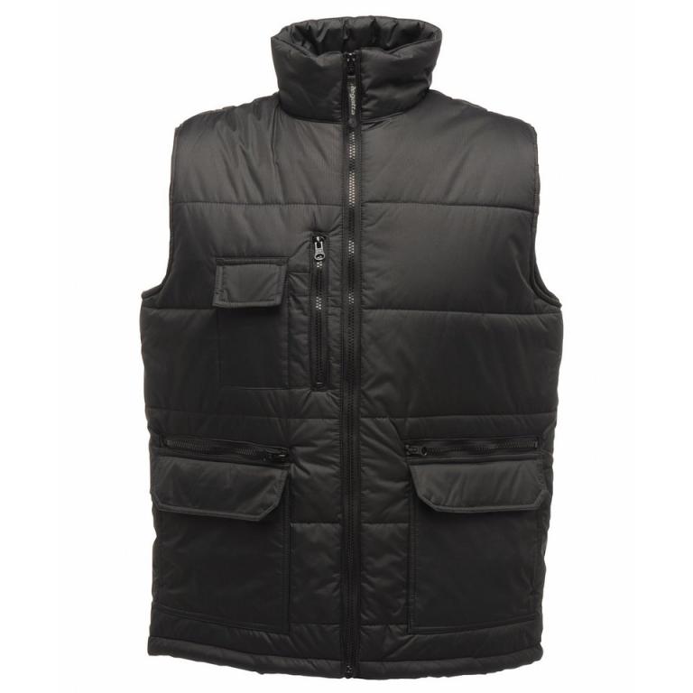 Steller multi-zip bodywarmer Black