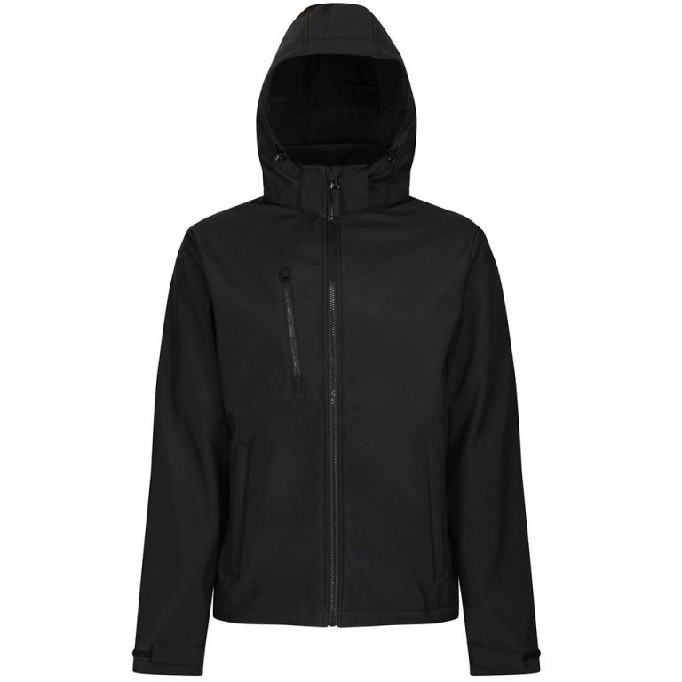 Venturer 3-layer hooded softshell jacket Black