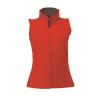 Women's Flux softshell bodywarmer Classic Red/Seal Grey