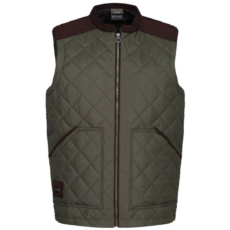 Moreton diamond quily gilet Dark Khaki