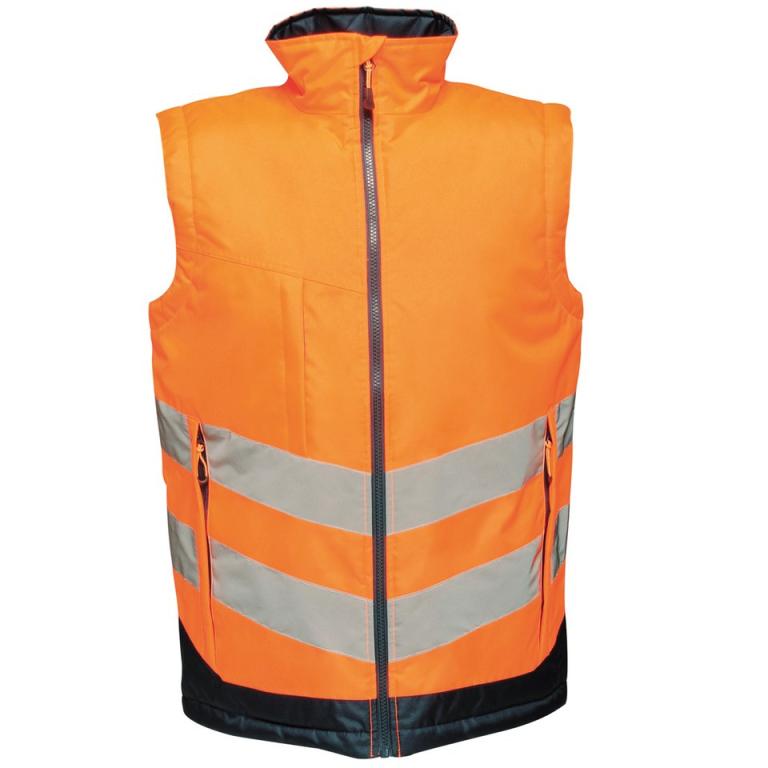 High-vis pro bodywarmer Orange/Navy