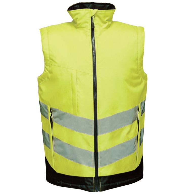 High-vis pro bodywarmer Yellow/Navy