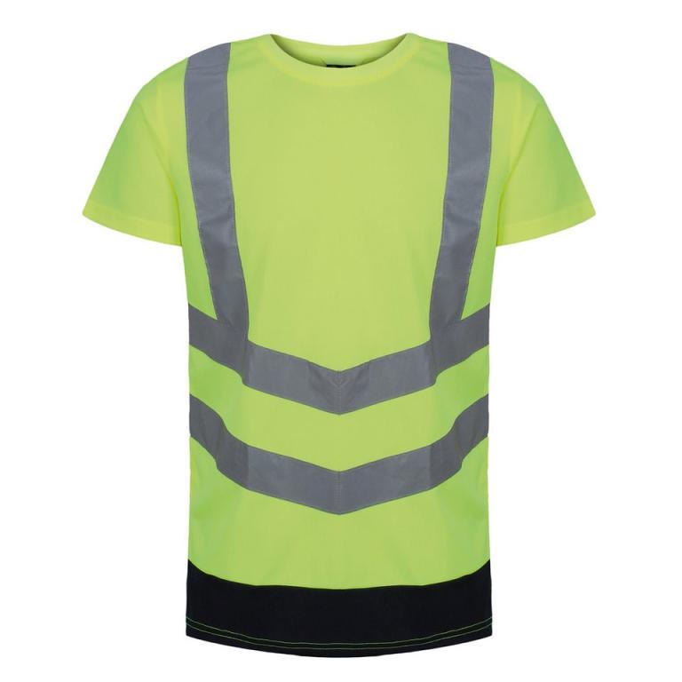 Pro hi-vis short sleeve t-shirt Yellow/Navy