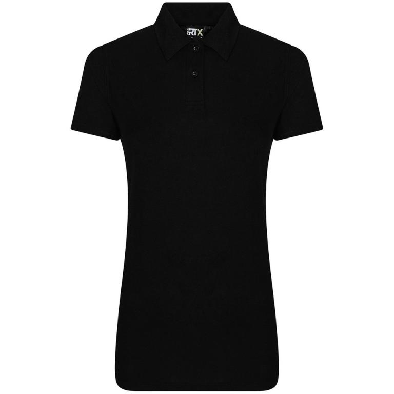 Women's pro polyester polo Black