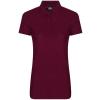 Women's pro polyester polo Burgundy