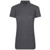 Women's pro polyester polo Solid Grey