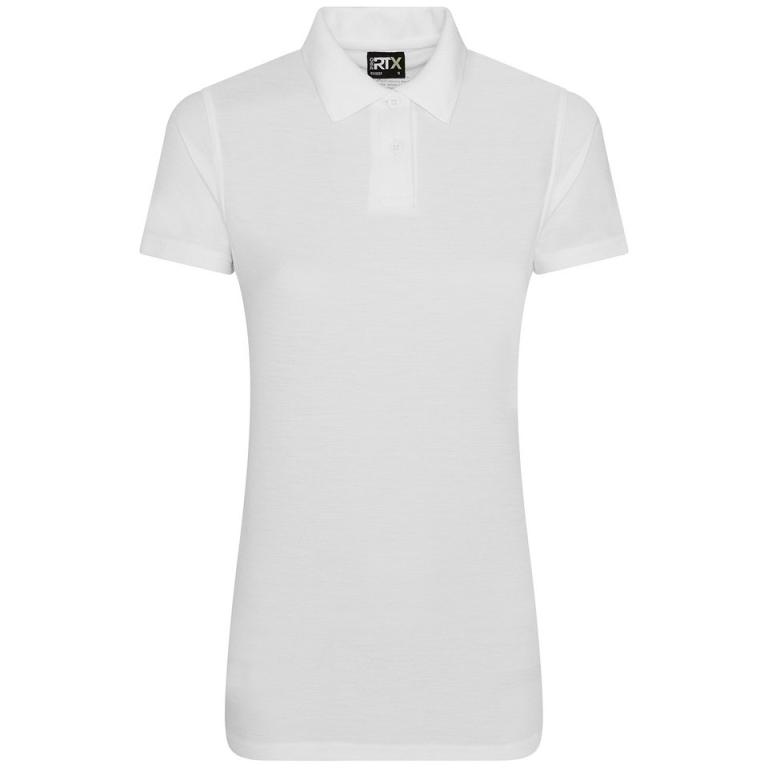 Women's pro polyester polo White