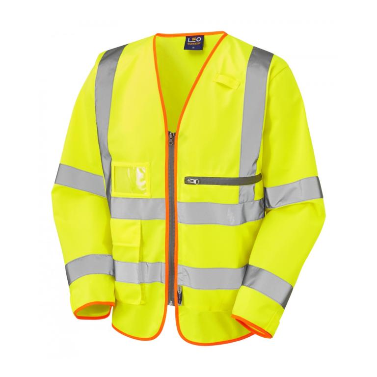 Heddon ISO 20471 Cl 3 Superior Sleeved Waistcoat With Tablet Pocket Yellow