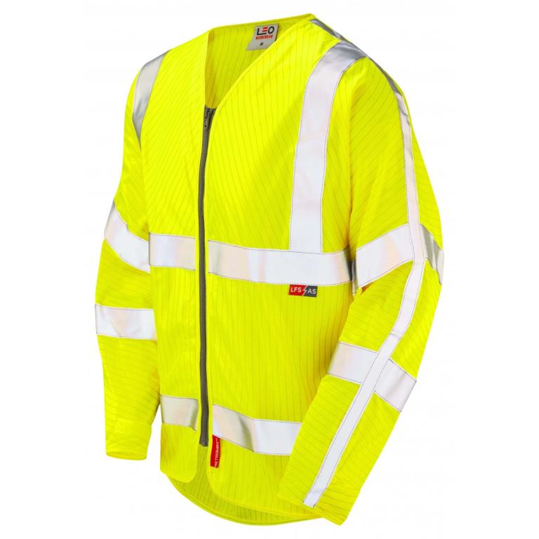 Huish ISO 20471 Cl 3 Lfs/As Sleeved Zip (EN 14116/EN 1149) Yellow