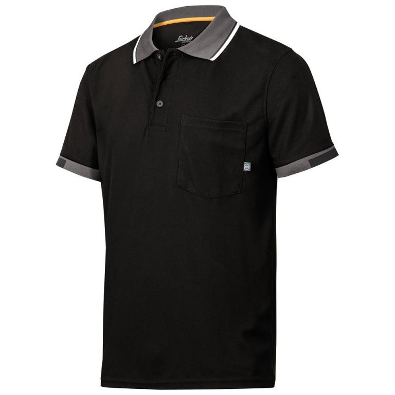 AllroundWork 37.5® Tech short sleeve polo shirt (2724) Black