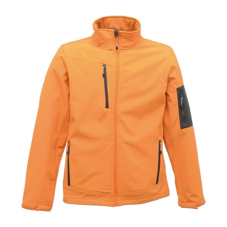 Arcola 3-layer softshell Sun Orange/Seal Grey