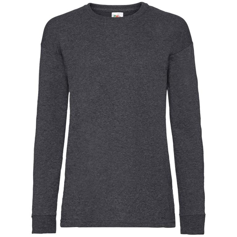 Kids long sleeve valueweight T Dark Heather Grey