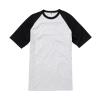 Short sleeve baseball T Heather Grey/Black