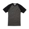 Short sleeve baseball T Light Graphite/Black