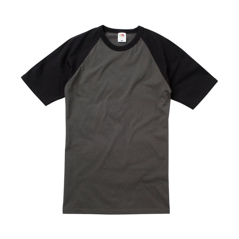 Short sleeve baseball T Light Graphite/Black