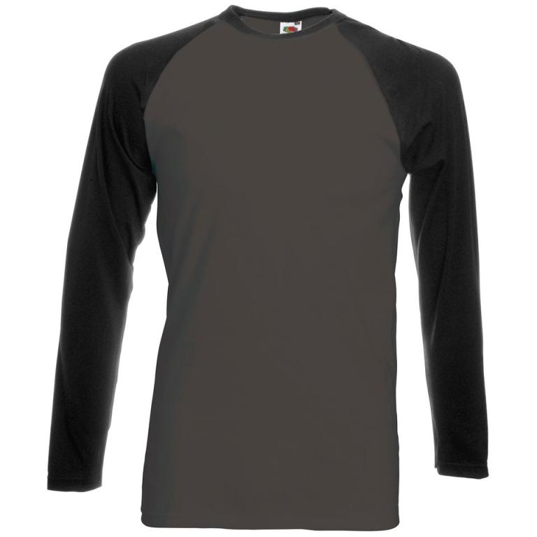 Long sleeve baseball T Light Graphite/Black