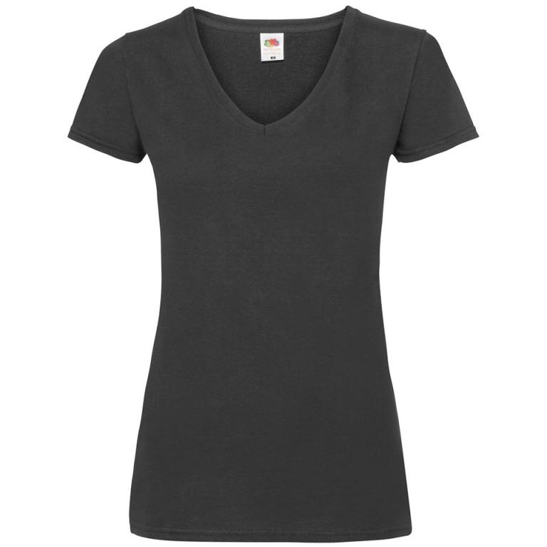 Women's valueweight v-neck T Black