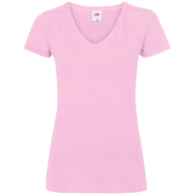 Women's valueweight v-neck T Light Pink