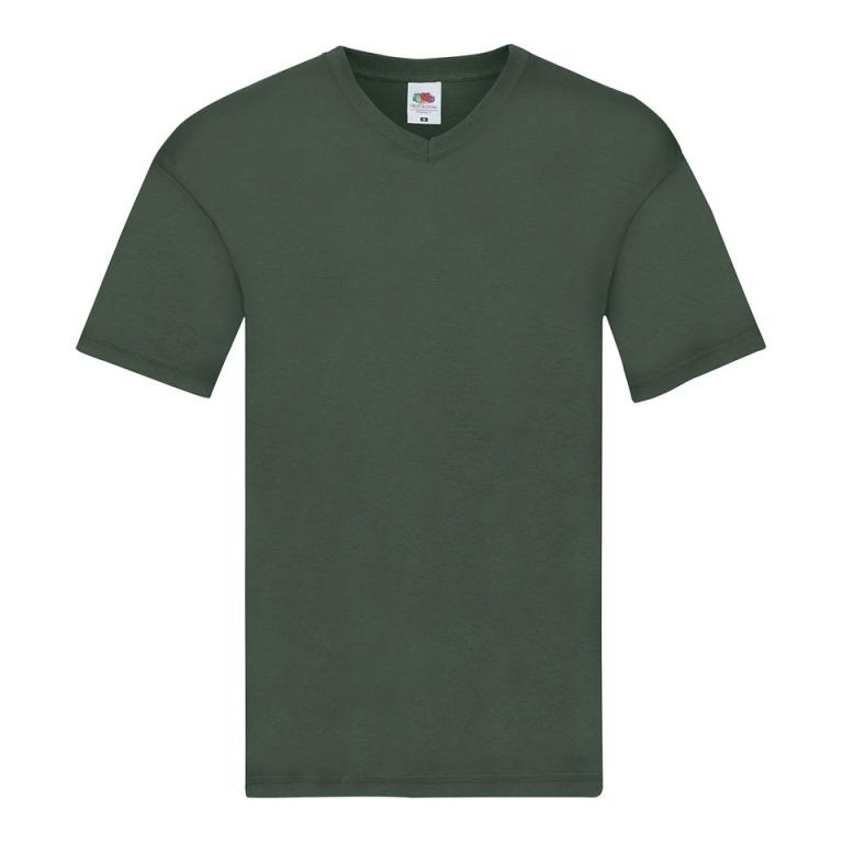 Original v-neck T Bottle Green