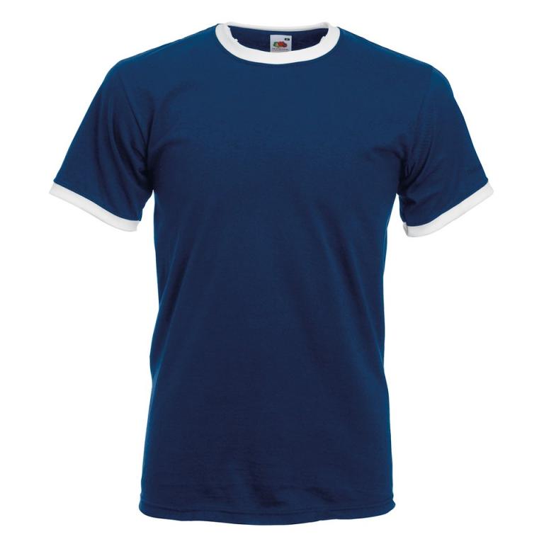 Ringer T Navy/White