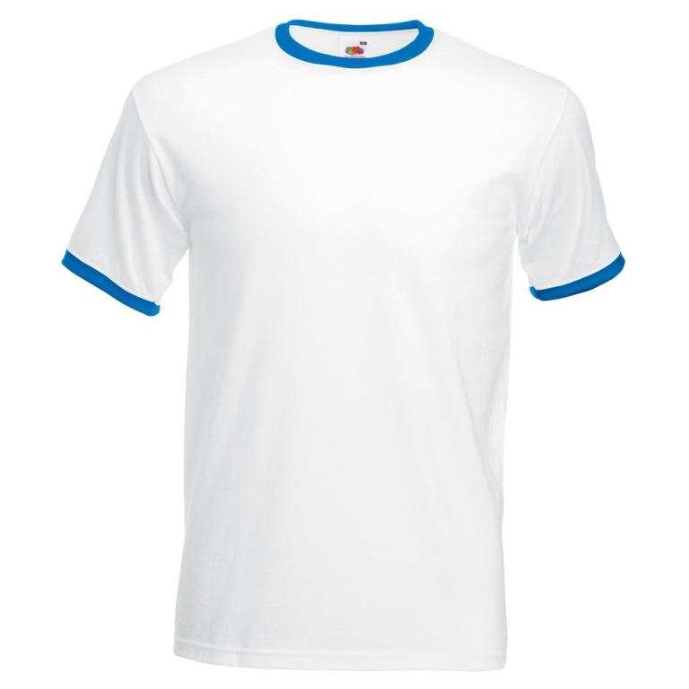 Ringer T White/Royal Blue