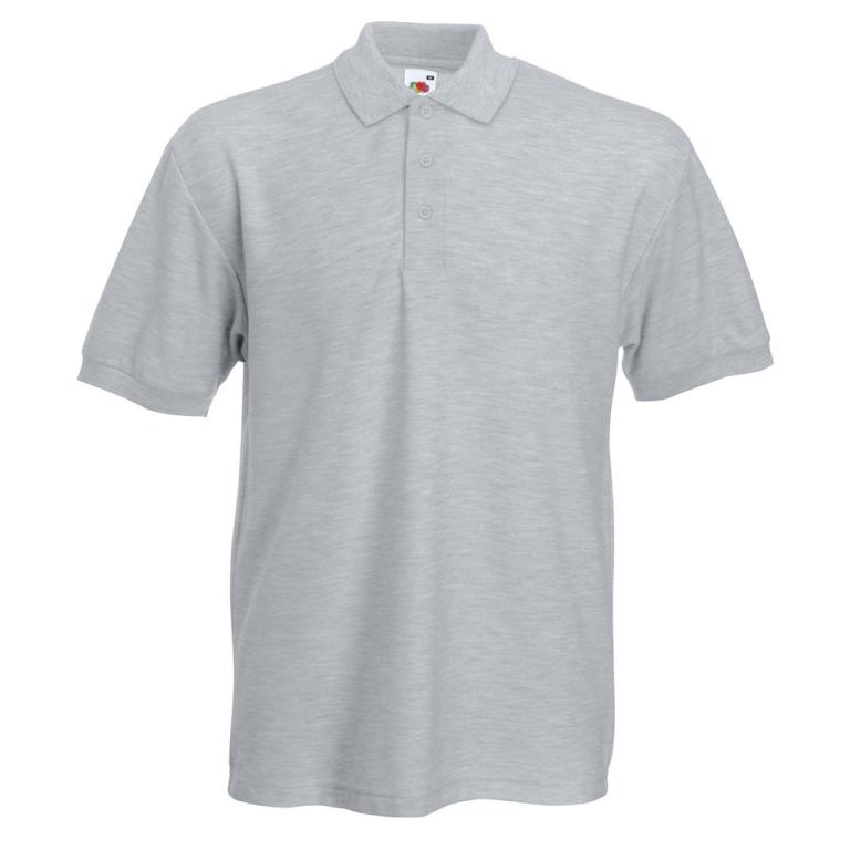 Heavyweight 65/35 polo Heather Grey