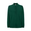 Premium long sleeve polo Forest Green