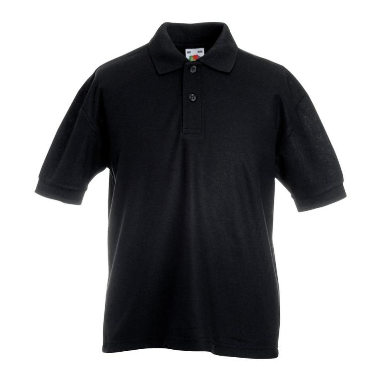 Kids 65/35 piqué polo Black