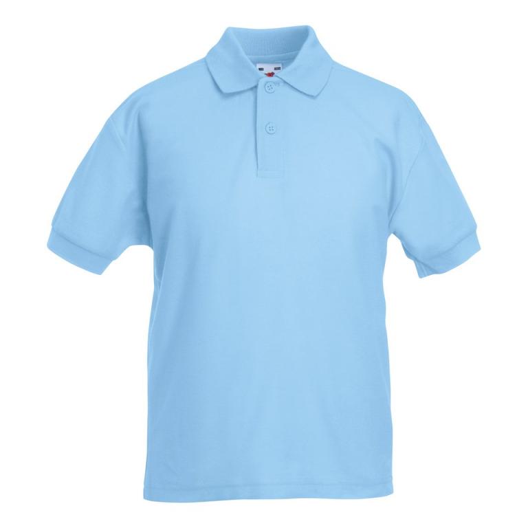 Kids 65/35 piqué polo Sky Blue