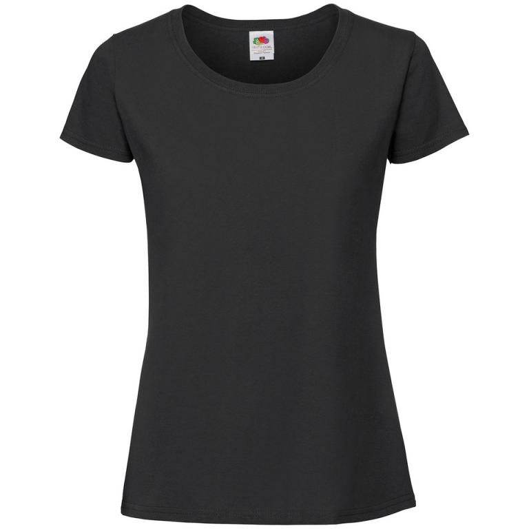 Lady-fit ringspun premium t-shirt Black