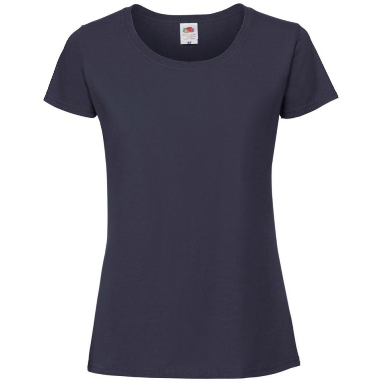 Lady-fit ringspun premium t-shirt Deep Navy