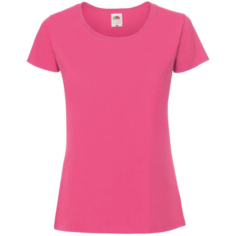 Lady-fit ringspun premium t-shirt Fuchsia