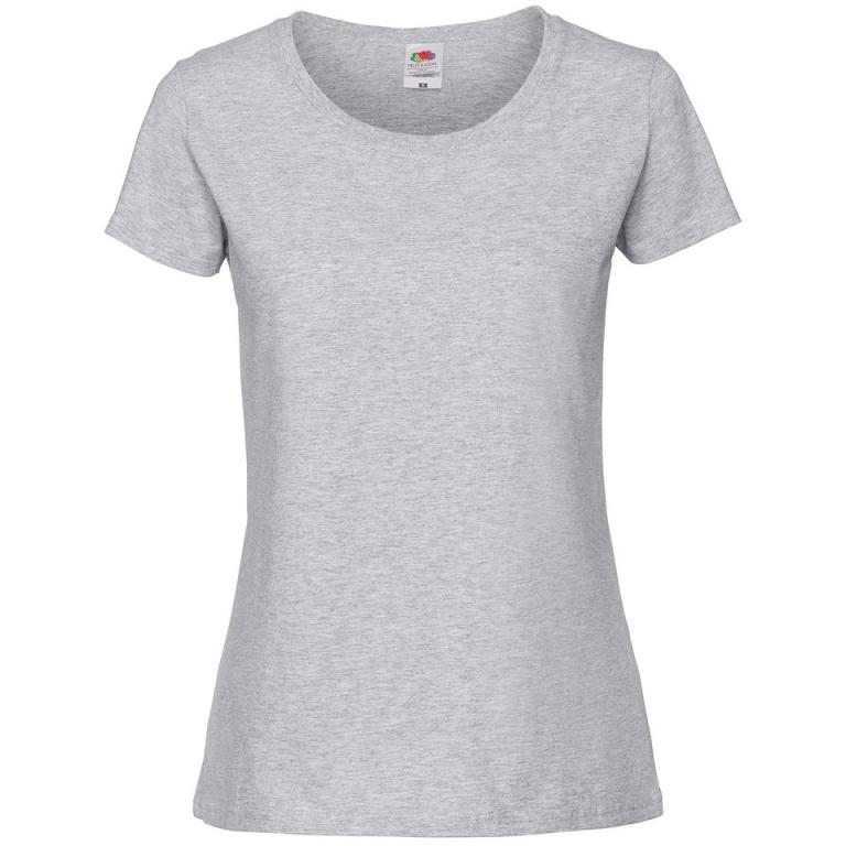 Lady-fit ringspun premium t-shirt Heather Grey