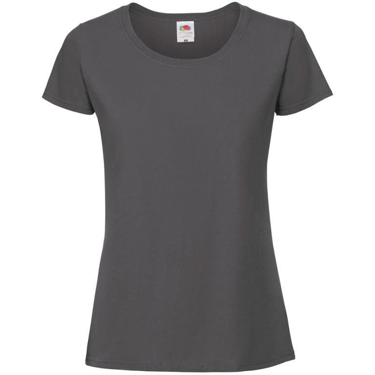 Lady-fit ringspun premium t-shirt Light Graphite