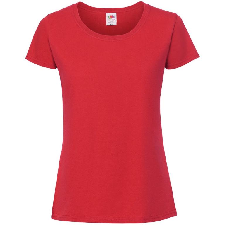 Lady-fit ringspun premium t-shirt Red