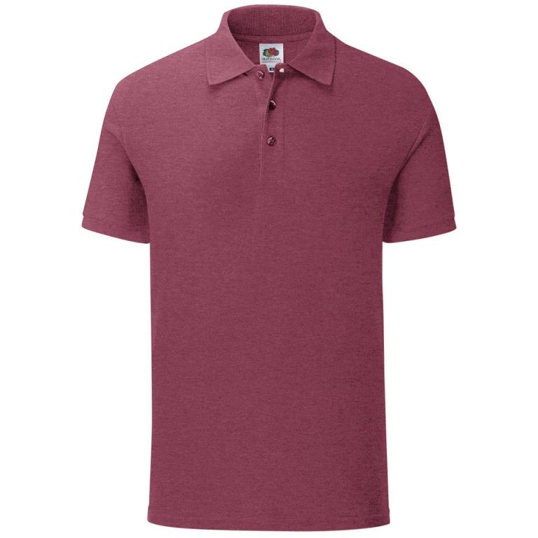 Iconic polo Heather Burgundy