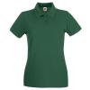 Women's premium polo Bottle Green