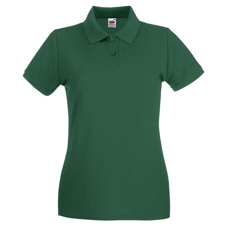 Women's premium polo Bottle Green