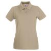 Women's premium polo Khaki