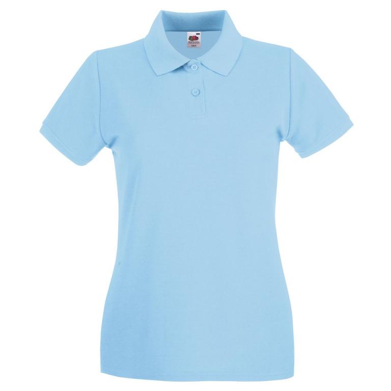 Women's premium polo Sky Blue