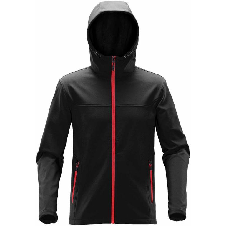 Orbiter softshell hoodie Black/Bright Red