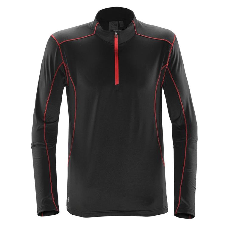 Pulse fleece pullover Black/Red