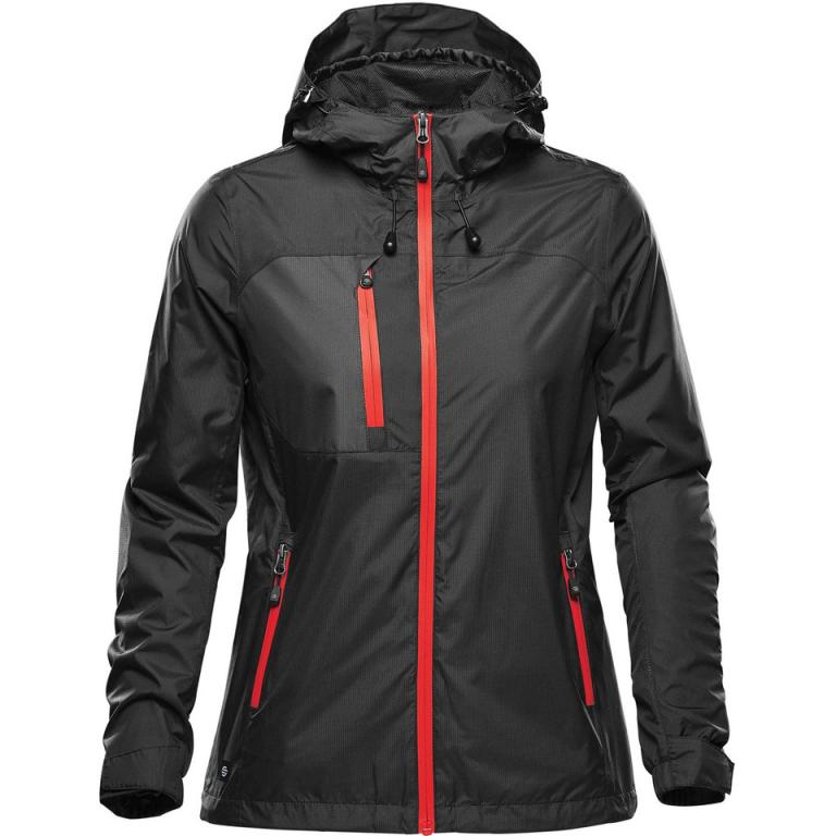 Women's Olympia shell Black/Bright Red