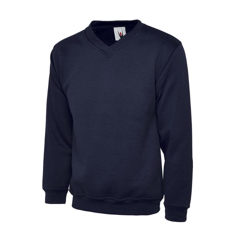 Childrens V Neck Sweatshirt Navy